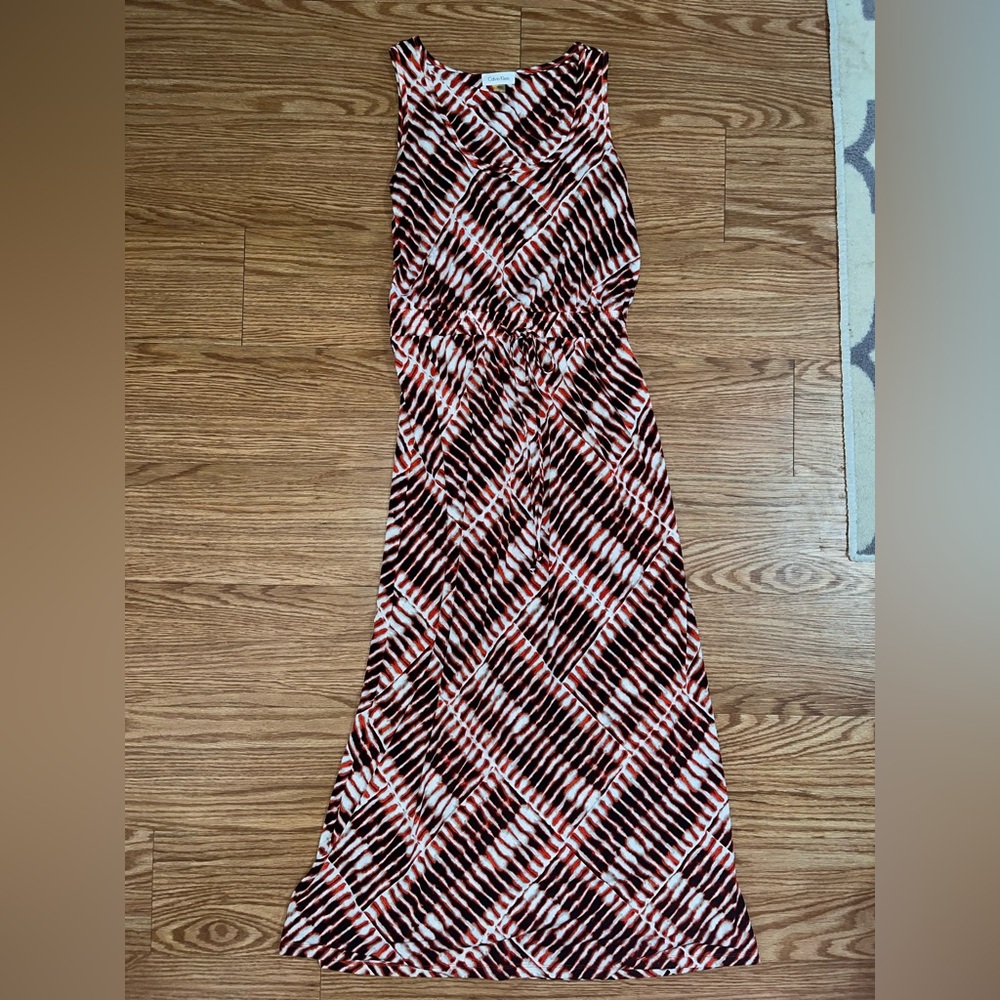 Calvin Klein Strapless Dress - Black, Red, White